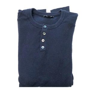 Express Men's Ling Sleeve Henley Size Large